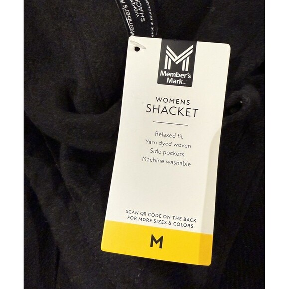 Member's Mark Women's Shacket Size M Black NWT - Picture 6 of 7
